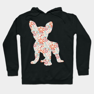 Floral French Bulldog Flower Art Gift Frenchie Mom Hoodie